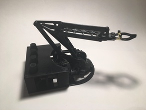 completamente mechanical desktop braccio robot pinshape universial articolazioni ingranaggi robotica meccanica progettazione concorso 3d print model - Mito3D