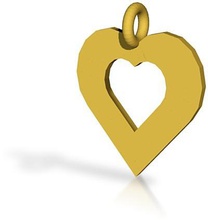 heart pendant pinshape 3d-design 3d print model - Mito3D