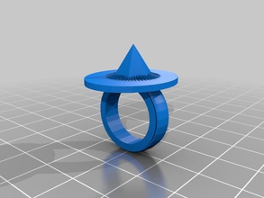 spike band ring 20x20 mm pinshape disegno 3d 3d print model - Mito3D