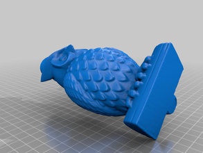 owl pinshape 3d-printing einscan-s animal 3d scan 3d print model - Mito3D