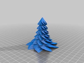 albero natale pinshape misura 3d print model - Mito3D