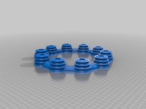 supporto candela led anello pinshape misura 3d print model - Mito3D