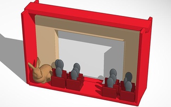 iphone cinema pasqua pinshape teatri teatro coniglietto 3d print model - Mito3D