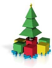 kısmen minecraft Noel ağacı hediye pinshape 3d tasarım 3d print model - Mito3D