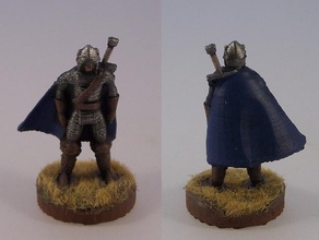 northern warrior greatsword pinshape 28mm adventurer barbarian fantasy miniature norseman rpg viking wargame 3d print model - Mito3D