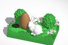 easter bunny smaller pinshape 3d-design 3d print model - Mito3D