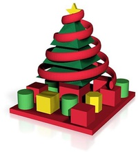 árvore natal decorada apresenta pinshape árvores pinheiro pinheiros fir 3d print model - Mito3D