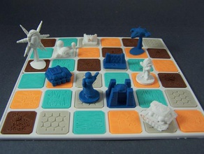zonas pinshape boardgame ajedrez continuum fantasía figura juego juegos azar miniatura modelo multiverso rpg scifi espacio tablero mesa tafl 3d print model - Mito3D