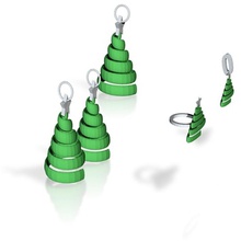 swirl xmas tree jewelry set pinshape 3d-design 3d print model - Mito3D