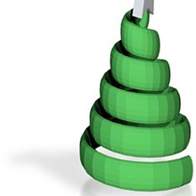 girdap xmas küçük pinshape ağaçlar Noel ağaçları ağacı ağaç 3d print model - Mito3D