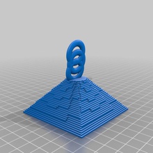 minecraft pyramid pendant pinshape 3d-design 3d print model - Mito3D