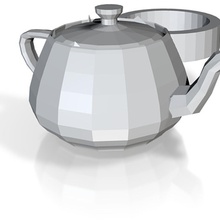 3ds max teapot ring pinshape 3d design 3d print model - Mito3D