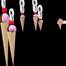 gelato gioielli portachiavi set pinshape anelli anello ciondoli ciondolo collane collana per chiavi catene chiave catena i gelati ice cream gli orecchini orecchino charms fascino bracciali braccialetto 3d print model - Mito3D