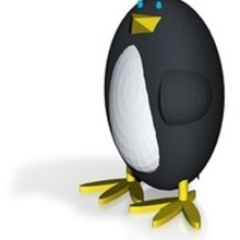 penguin pinshape Conception 3d 3d print model - Mito3D