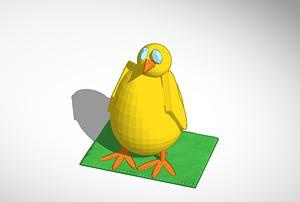 baby chick pinshape 3d-design 3d print model - Mito3D