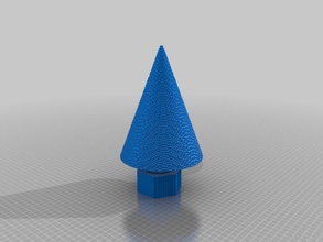cone árvore natal minecraft stl shematic original cor wrl pinshape 3d design 3d print model - Mito3D