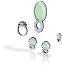 lara jade jewelry set pinshape 3d-design 3d print model - Mito3D