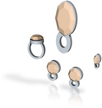 lara Aprikosen delight Schmuck set pinshape Ringe ring Anhänger Halsketten Halskette Ohrringe Ohrring charms Leiste anzuzeigen Charme Armbänder Armband 3d print model - Mito3D