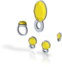 lara citron jewelry set files stl obj wrl x3d pinshape rings ring pendants pendant necklaces necklace earrings earring charms charm bracelets bracelet 3d print model - Mito3D