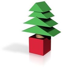 xmas ağacı heykel pinshape Noel ağaçları süslemeleri heykeller figürinler 3d print model - Mito3D
