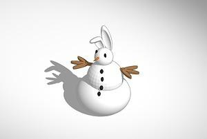 snow bunny 1 pinshape 3d-design 3d print model - Mito3D