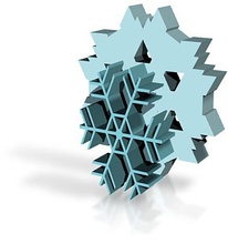2 snowflake coaster set pinshape 3d-design 3d print model - Mito3D