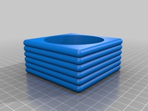 personnalisé couches support bougie pinshape 3d print model - Mito3D
