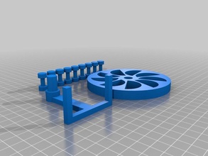 customized perpetual motion wheel pinshape 3d print model - Mito3D