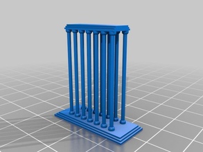 customized greek temple pinshape 3d print model - Mito3D