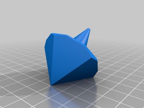 kundengebundene einzelne Stück peg top easy print pinshape 3d print model - Mito3D