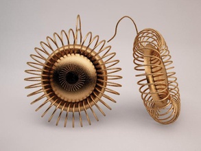 tournesol pinshape bijoux design concours 3d print model - Mito3D