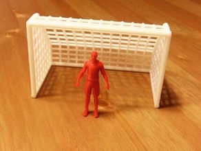 soccer post pinshape football soccernet net footballer soccerpost 3d print model - Mito3D