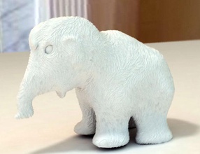 mammouth pinshape jouets l'éléphant animal mammot 3d print model - Mito3D