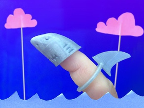 doigt requin pinshape zheng3 l'anneau notseej maker faire enfants amusant 3d print model - Mito3D