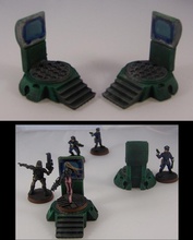 teleporter pad pinshape 25mm 28mm furniture game miniature rpg scenery sci-fi tech terrain toy 3d print model - Mito3D