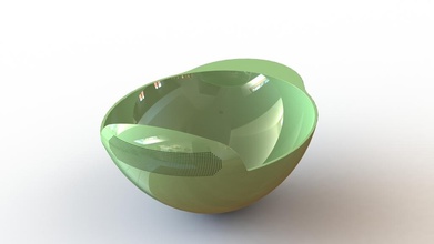 serving bowl pinshape 3d-design 3d print model - Mito3D