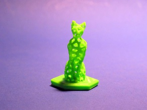 bakanın kedi pinshape zheng3 voronoi Bakanlar notseej minyatür hayvan 3d print model - Mito3D