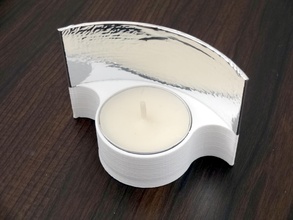 vela candeeiro parede pinshape tealight sutia suporte 3d print model - Mito3D