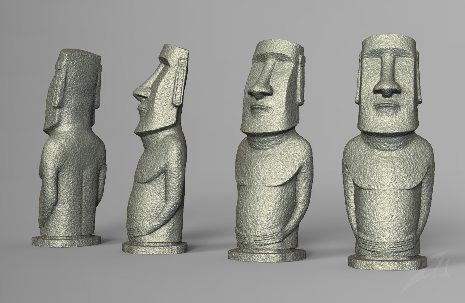 moai mold pinshape 3D Print Details