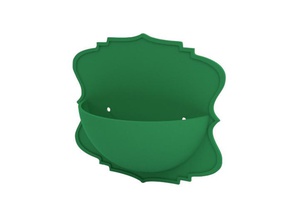 wall flower pot pinshape flowerpot 3d print model - Mito3D
