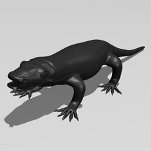 dragon komodo pinshape bête sauvage animal monstre lézard reptiles reptile 3d print model - Mito3D