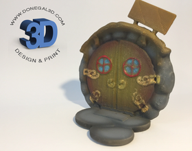 fada porta pinshape fadas magia casa jardim encantado 3d print model - Mito3D