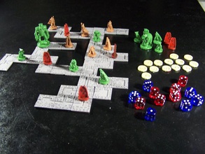 pocket-dungeons beta version pinshape 15mm board dungeon fantasy game rpg strategy tatics 3d print model - Mito3D