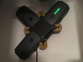chargement griffe dji mavic batterie hub pinshape charge station titulaire wandhalterung akku halterung intelligent vol drone 3d print model - Mito3D