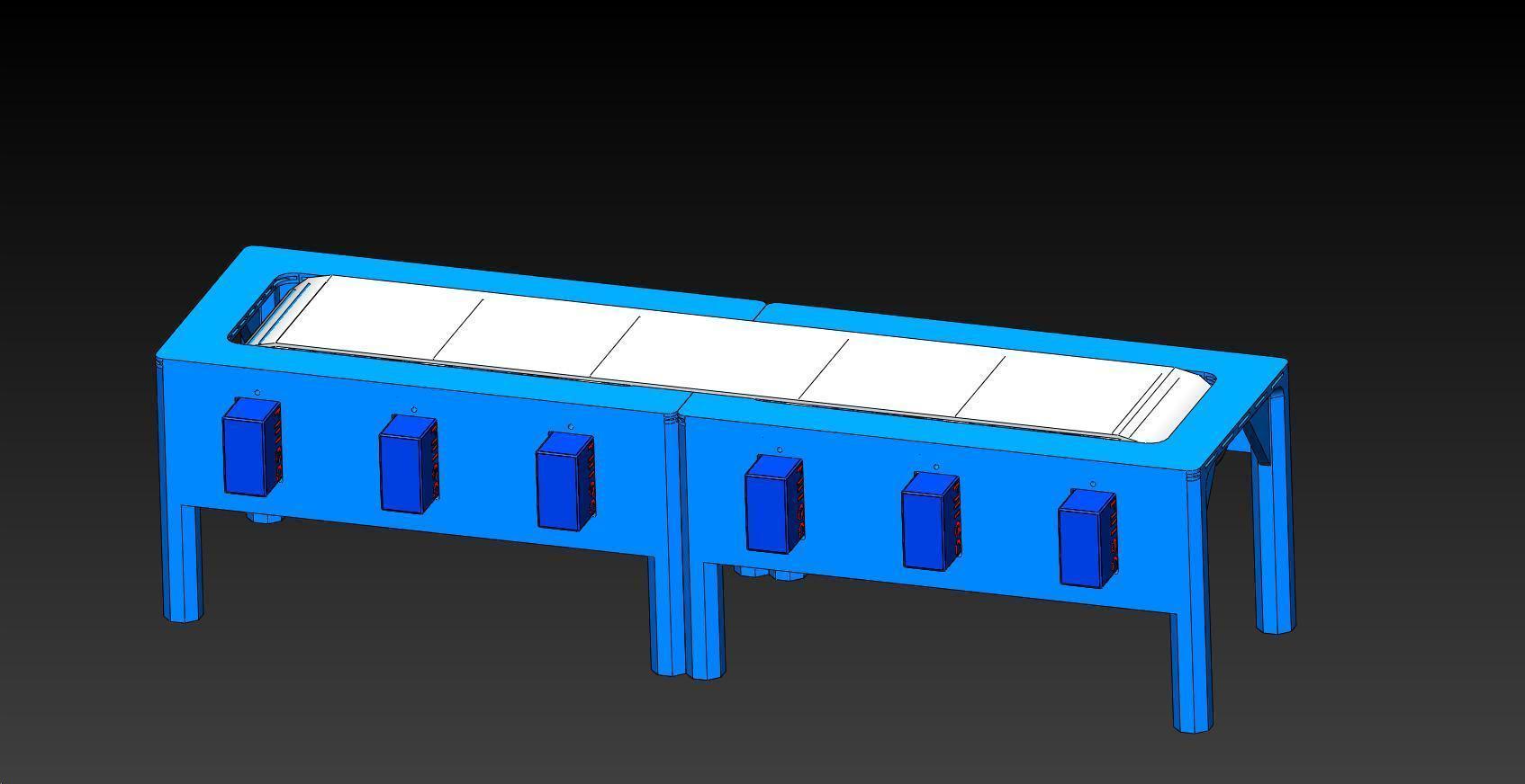 santa's conveyor table pinshape elf pixy minifloppybot santa billybot theatre robot robotoons r2pv1com wperko solidworksmagi 3D print model - Mito3D