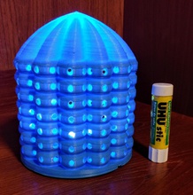 holeylayers2 pinshape lámpara noche mesa led 3d print model - Mito3D