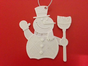 snowman-holiday ornaments pinshape hosm-1 3d print model - Mito3D