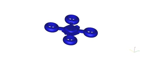 drone portachiavi pinshape quadcopter droni keychain hangerbadges 3d print model - Mito3D