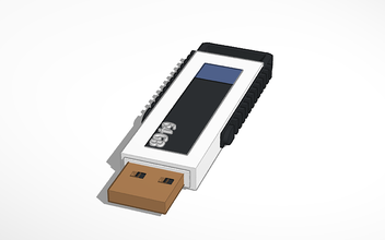 flash bellek pinshape lecteur 3d print model - Mito3D