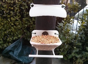 roof bird feeder pinshape 3d-design 3d print model - Mito3D